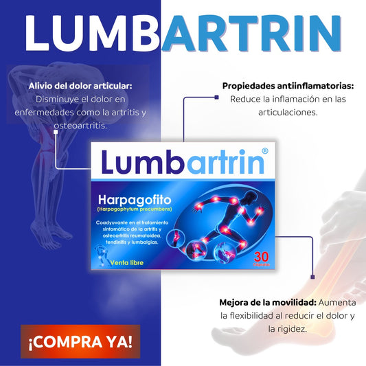 Lumbartrin BioRelief™ – Potente alivio natural para tu columna y articulaciones x30
