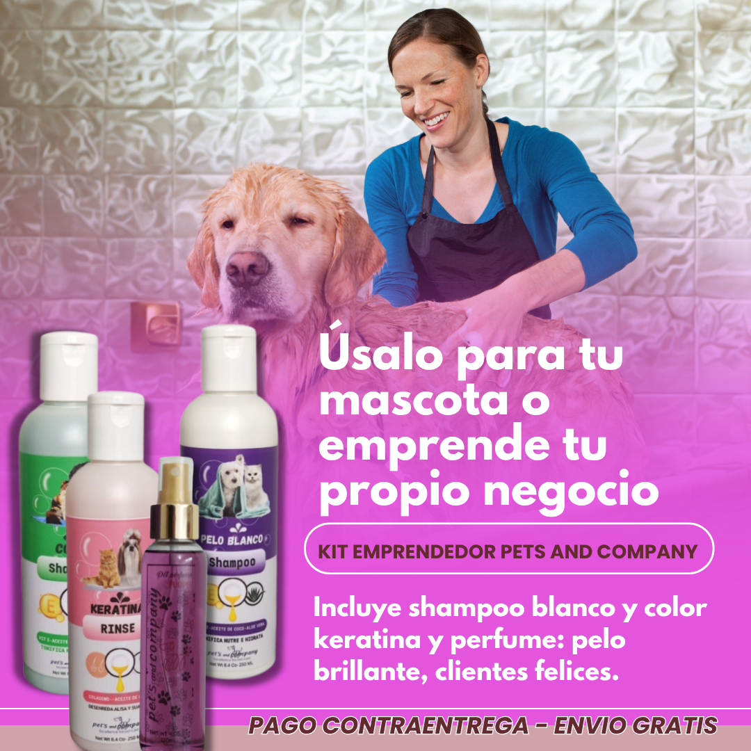 Kit Premium de Cuidado Capilar para Mascotas🐾