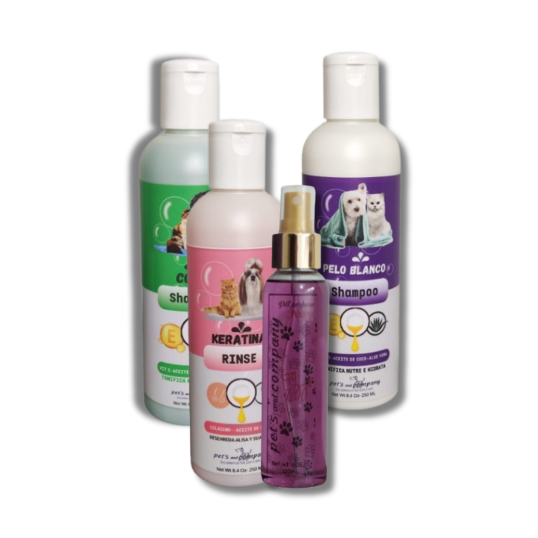 Kit Premium de Cuidado Capilar para Mascotas🐾