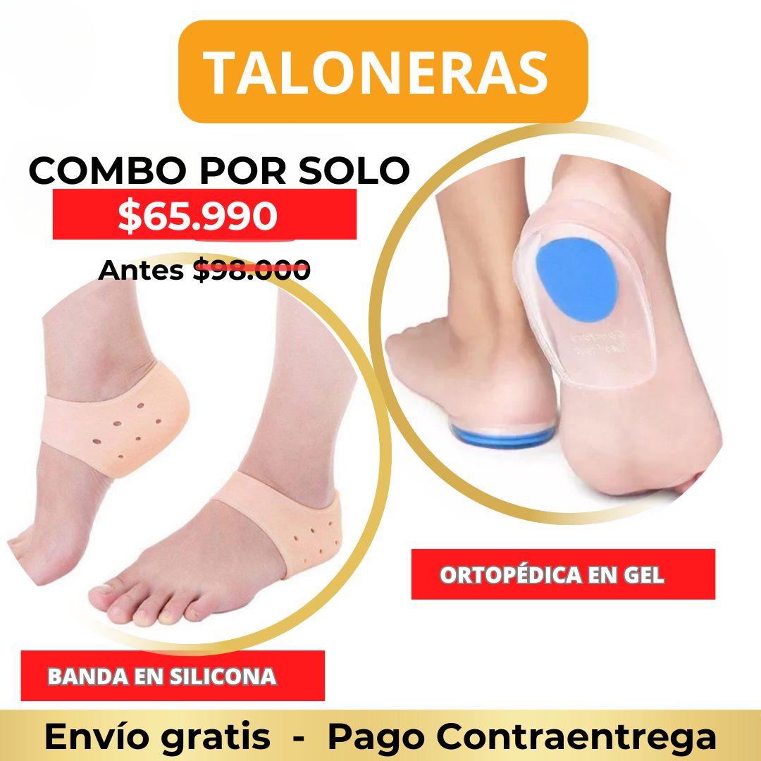 ConfortTalón: Talonera de Gel + Banda Elástica