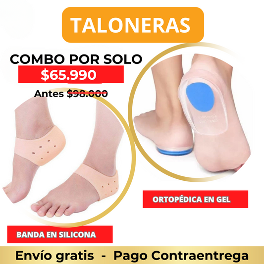 ConfortTalón: Talonera de Gel + Banda Elástica
