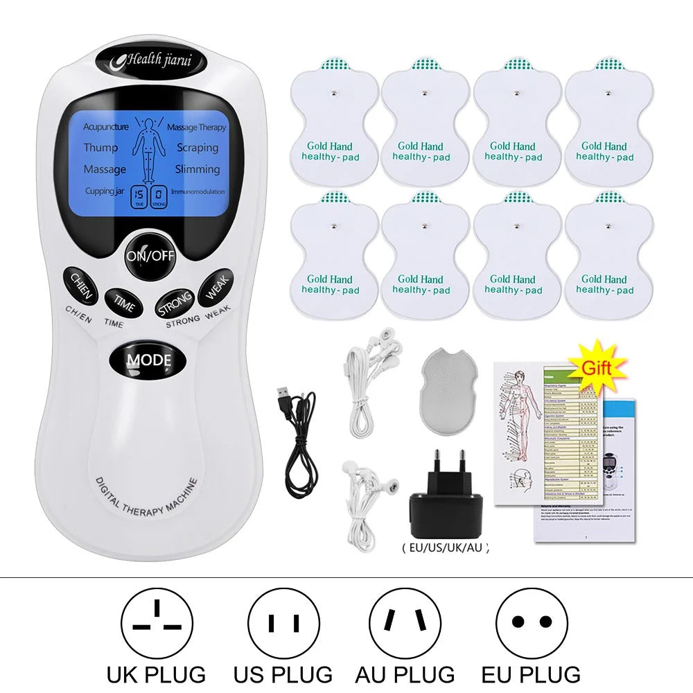 ElectroRelax Pro®: Kit de tapete maseajeador+Terapia Pasiva 8 electrodos